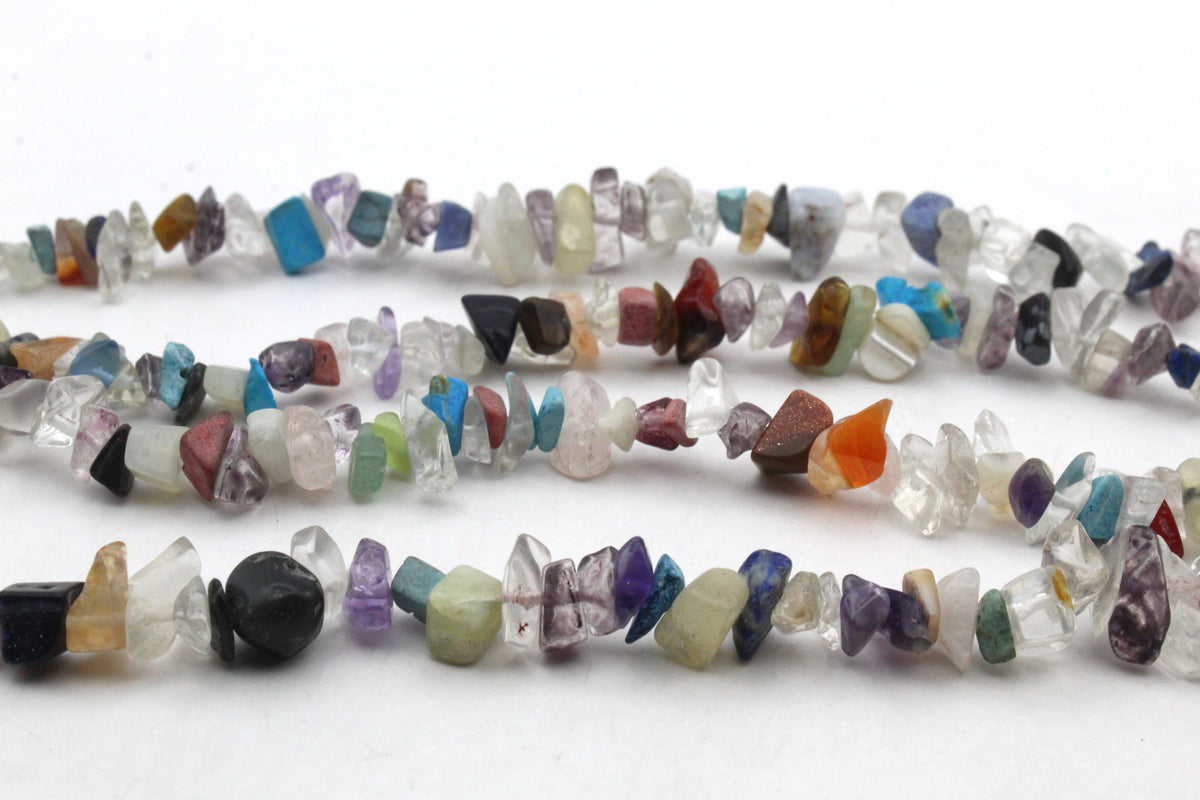 Multi Gemstone Chips Gemstone Beads