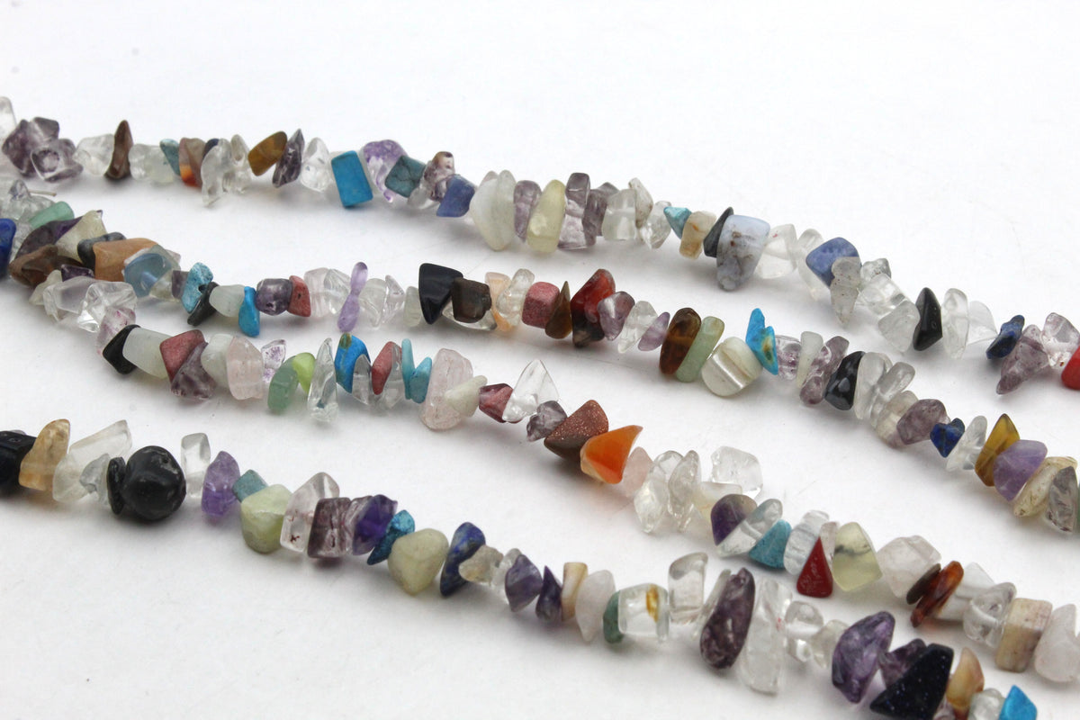 Multi Gemstone Chips Gemstone Beads