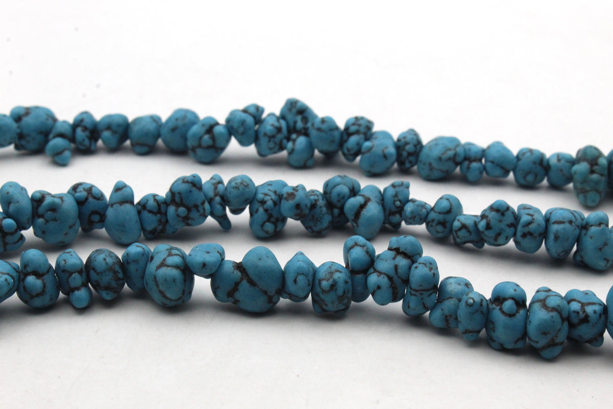 Blue Turquoise Chips Gemstone Beads