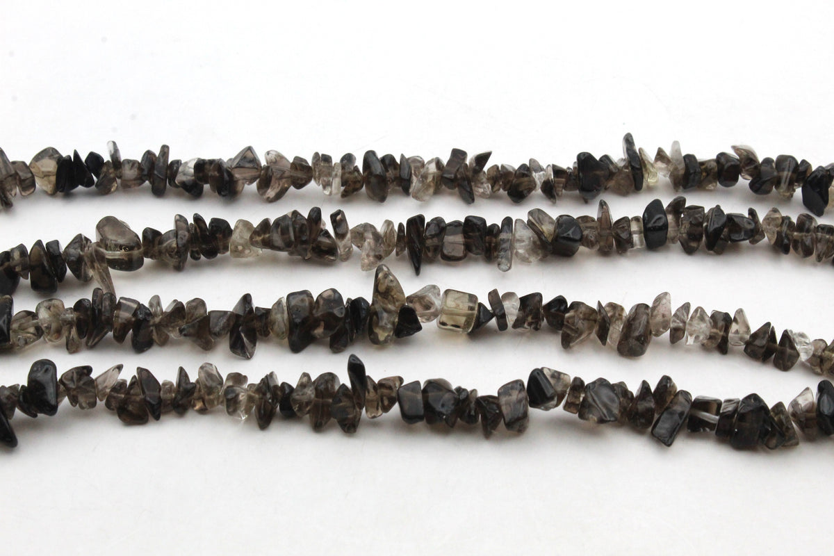 Smoky Quartz Chips Gemstone Beads