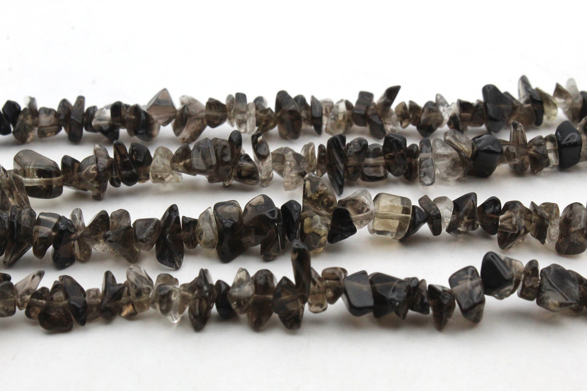 Smoky Quartz Chips Gemstone Beads
