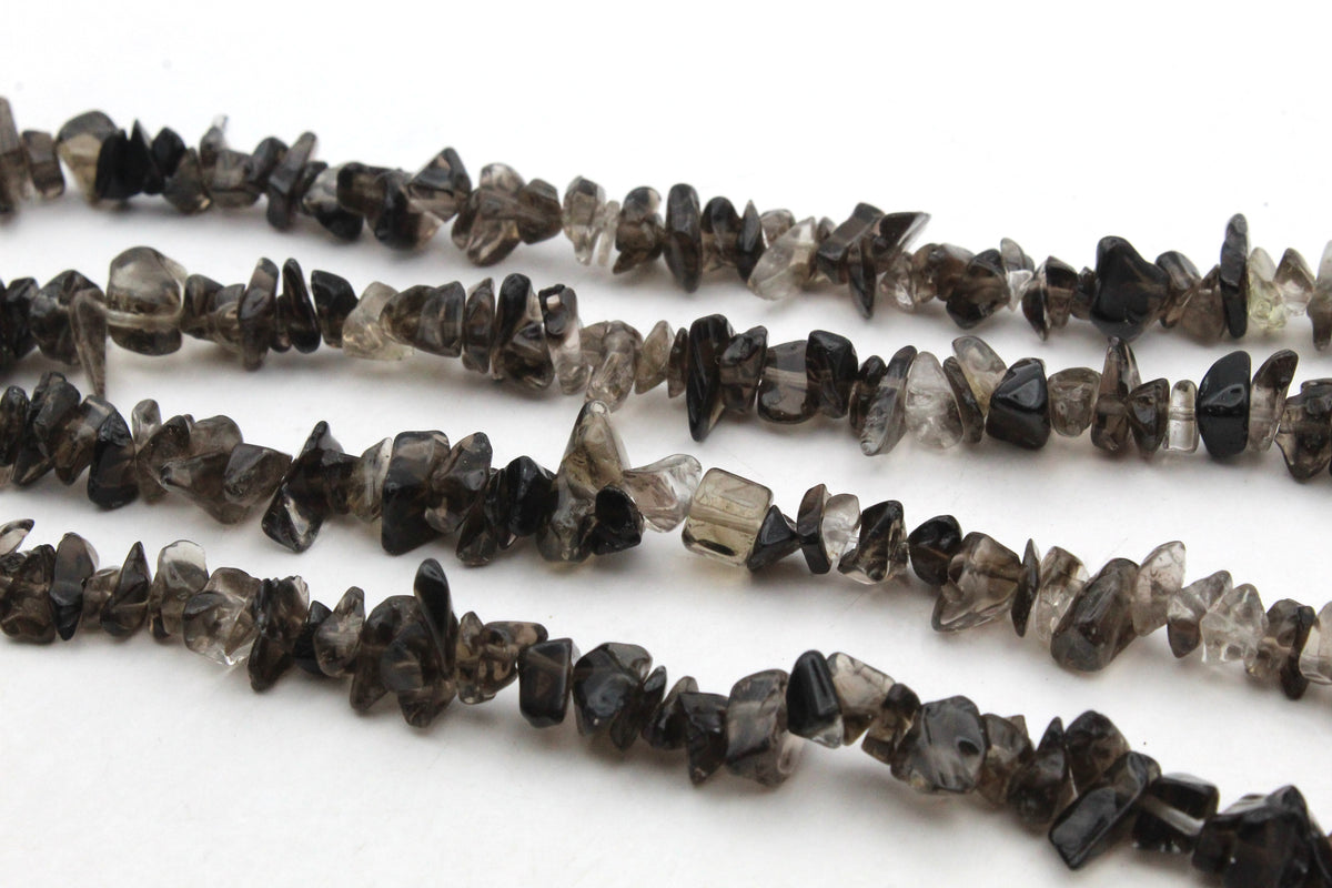 Smoky Quartz Chips Gemstone Beads