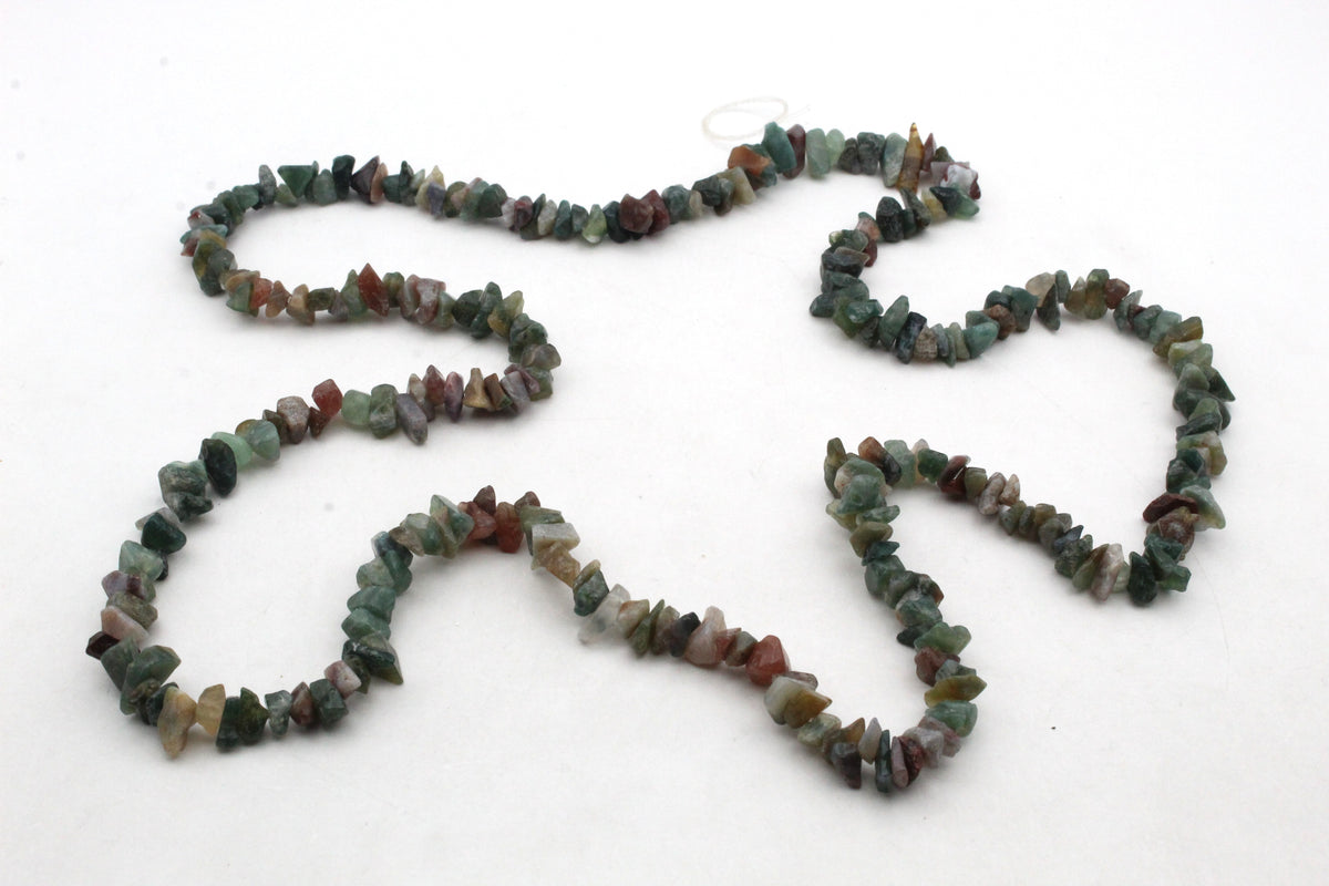 Moss Agate Chips Gemstone Beads