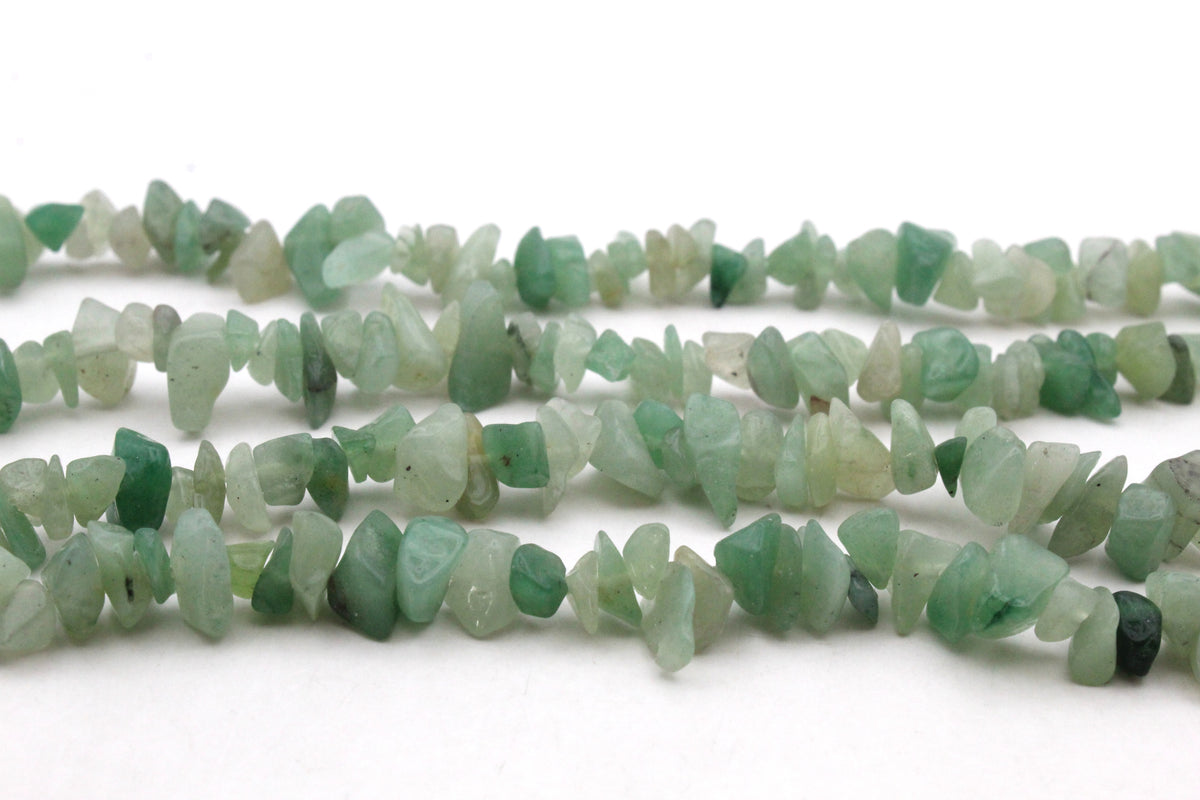 Green Aventurine Chips Gemstone Beads