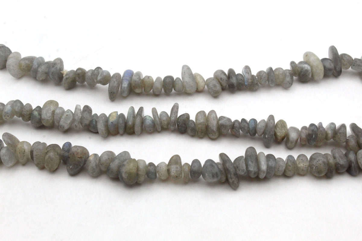 Green Labradorite Chips Gemstone Beads