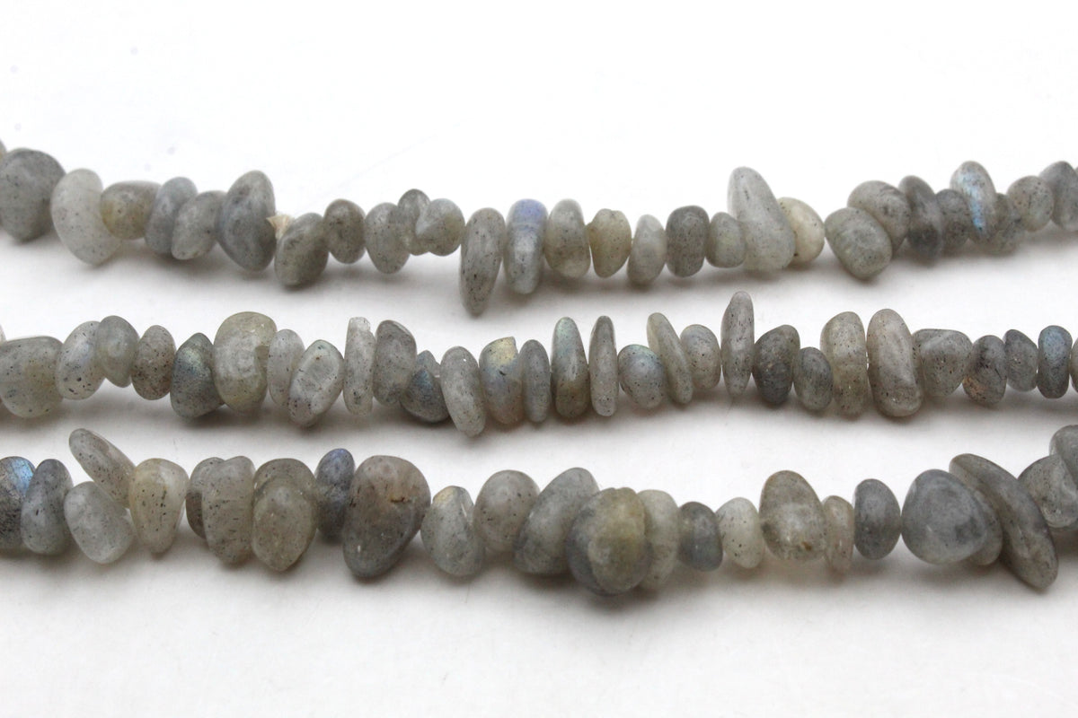 Green Labradorite Chips Gemstone Beads