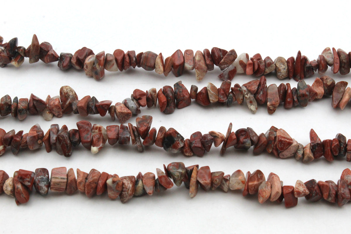 Red Jasper Chips Gemstone Beads