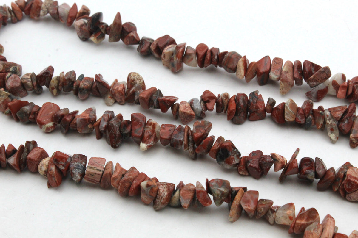 Red Jasper Chips Gemstone Beads