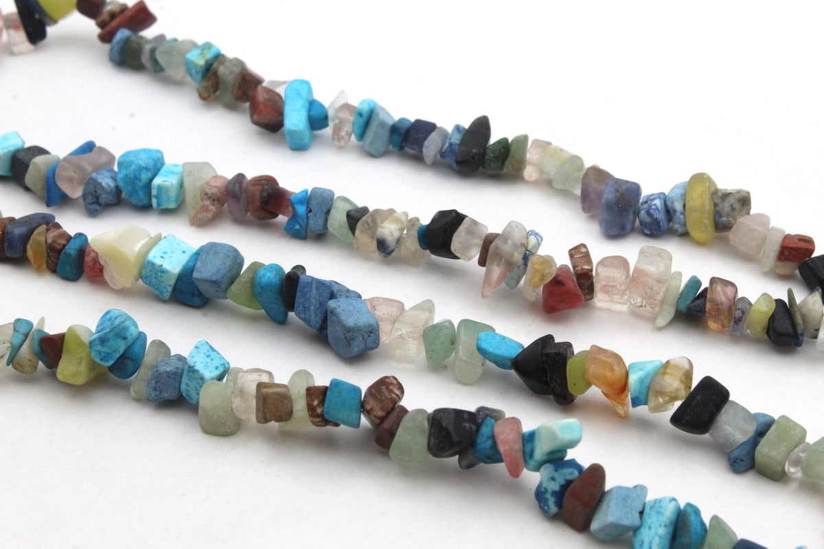 Multi Color Gemstone Chips Gemstone Beads