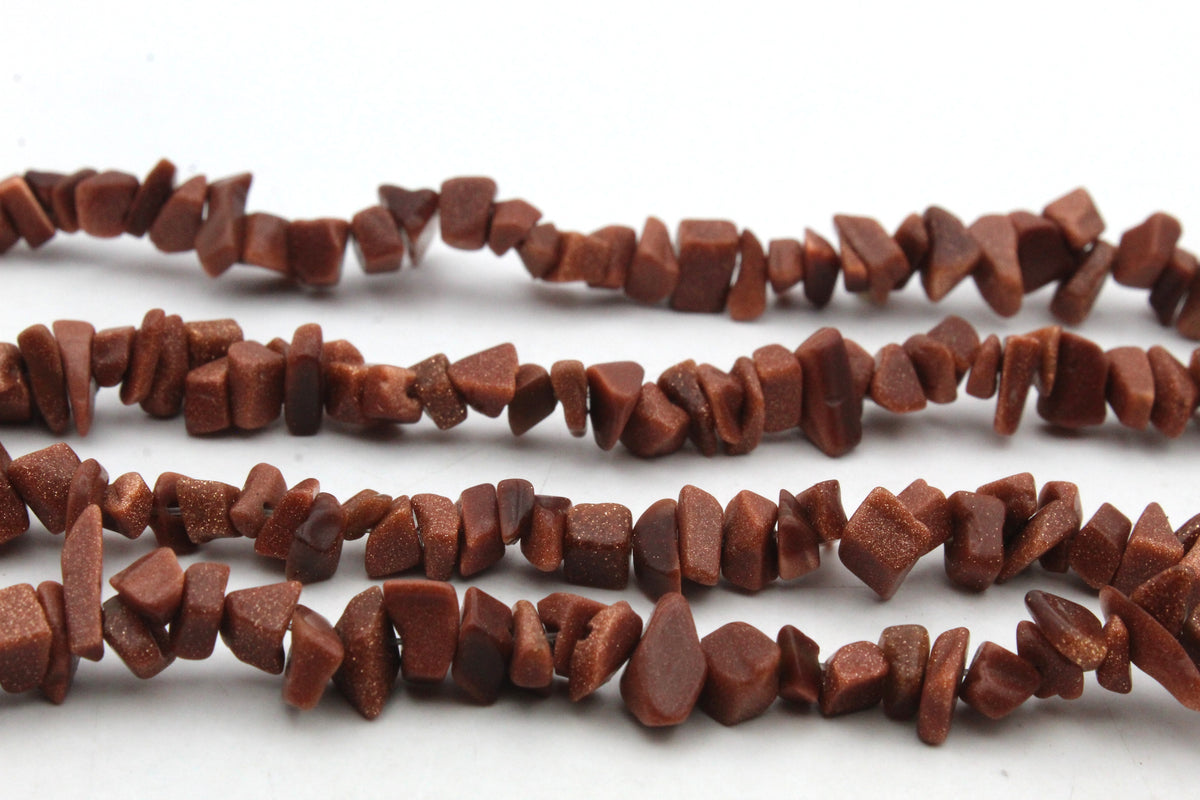 Goldsand Stone Chips Gemstone Beads