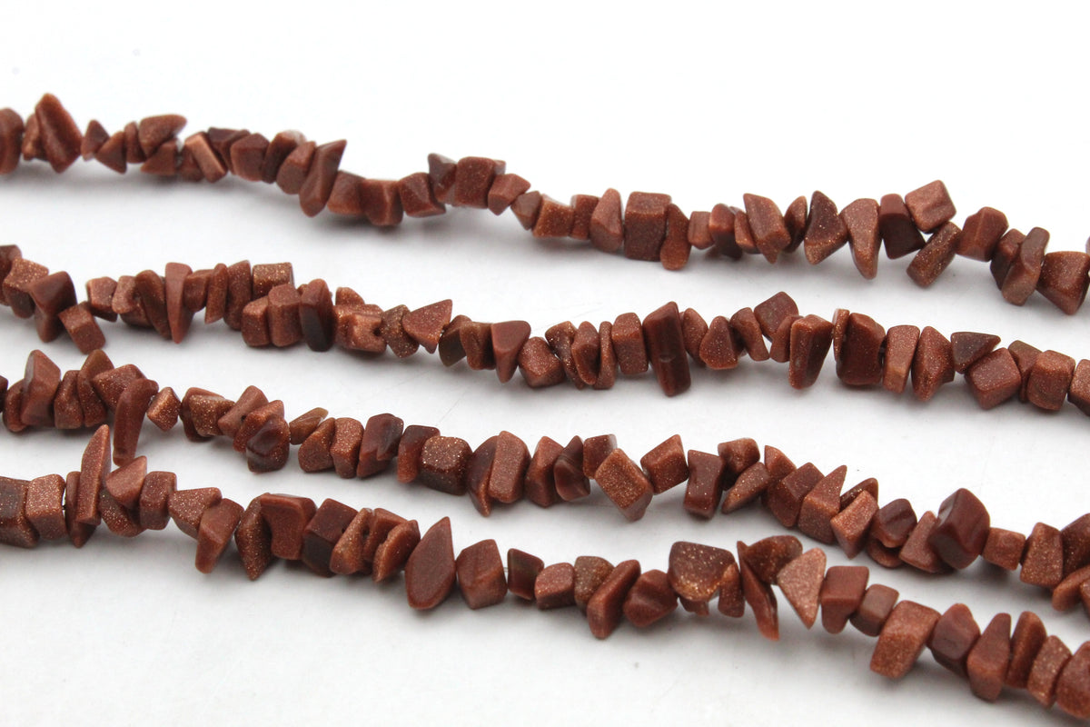 Goldsand Stone Chips Gemstone Beads
