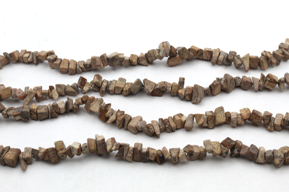 Picture Jasper Chips Gemstone Beads