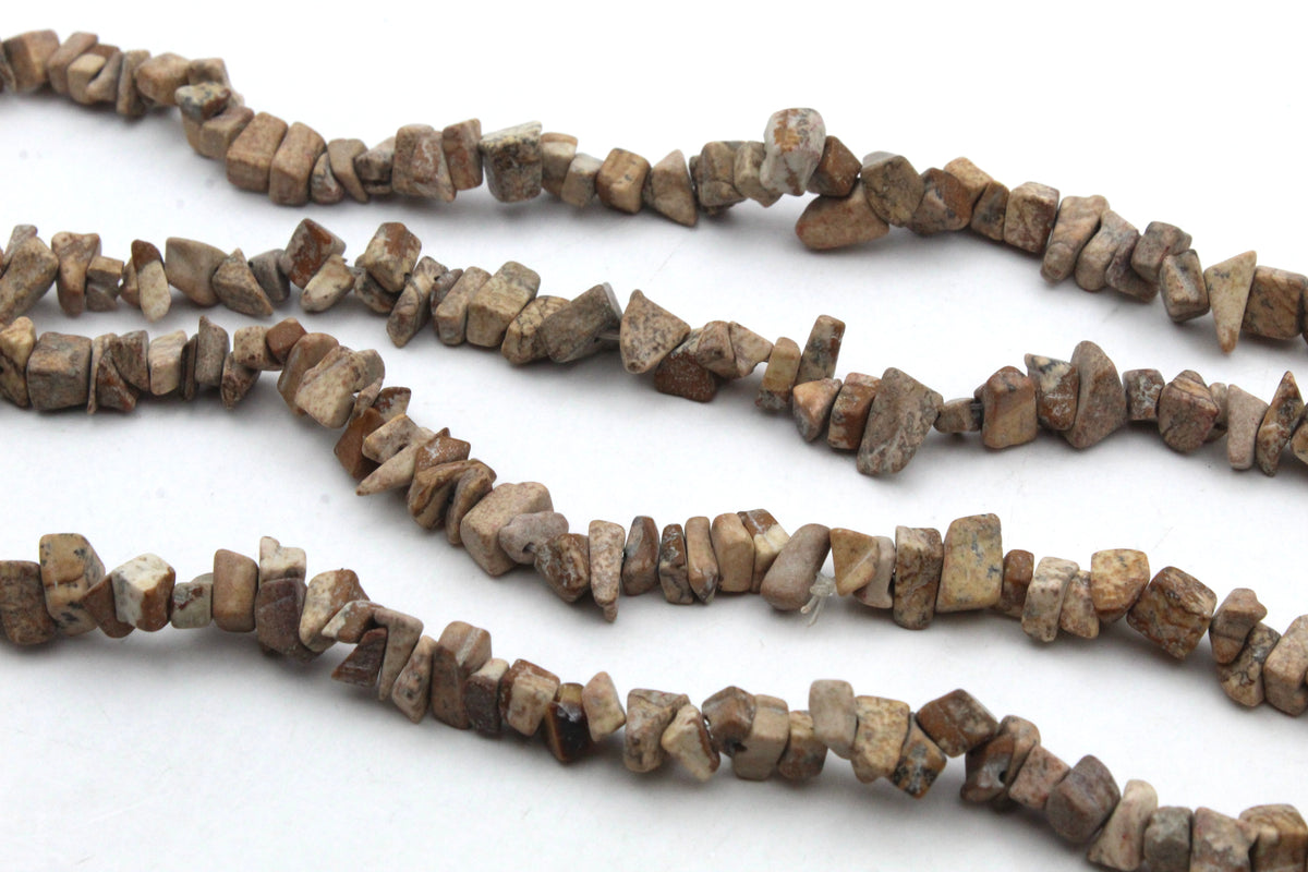 Picture Jasper Chips Gemstone Beads