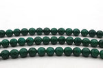 Green jade ( Dyed ) Round Faceted Gemstone Beads 16" Strand