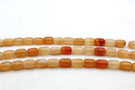 Cornelian Barrel 8 x 12 mm Gemstone Beads 16" Strand