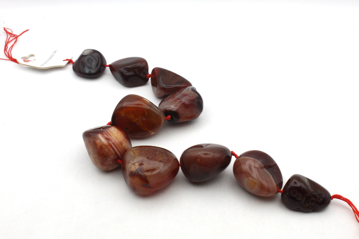 Cornelian Nuggets Big Gemstone Beads