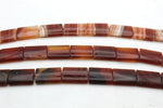 Cornelian Square Flat 18 x 25 mm Gemstone Beads 16" Strand