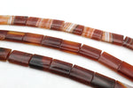 Cornelian Square Flat 18 x 25 mm Gemstone Beads 16" Strand
