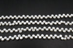 Fresh Water White Pearl Coin 5 - 6 mm Zig Zag Model