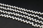 Fresh Water White Pearl Coin 5 - 6 mm Zig Zag Model