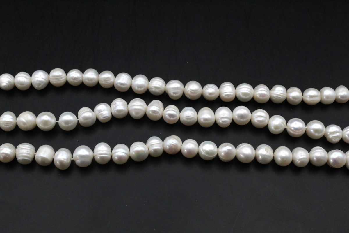 Fresh Water White Pearl Round 7 - 8 mm