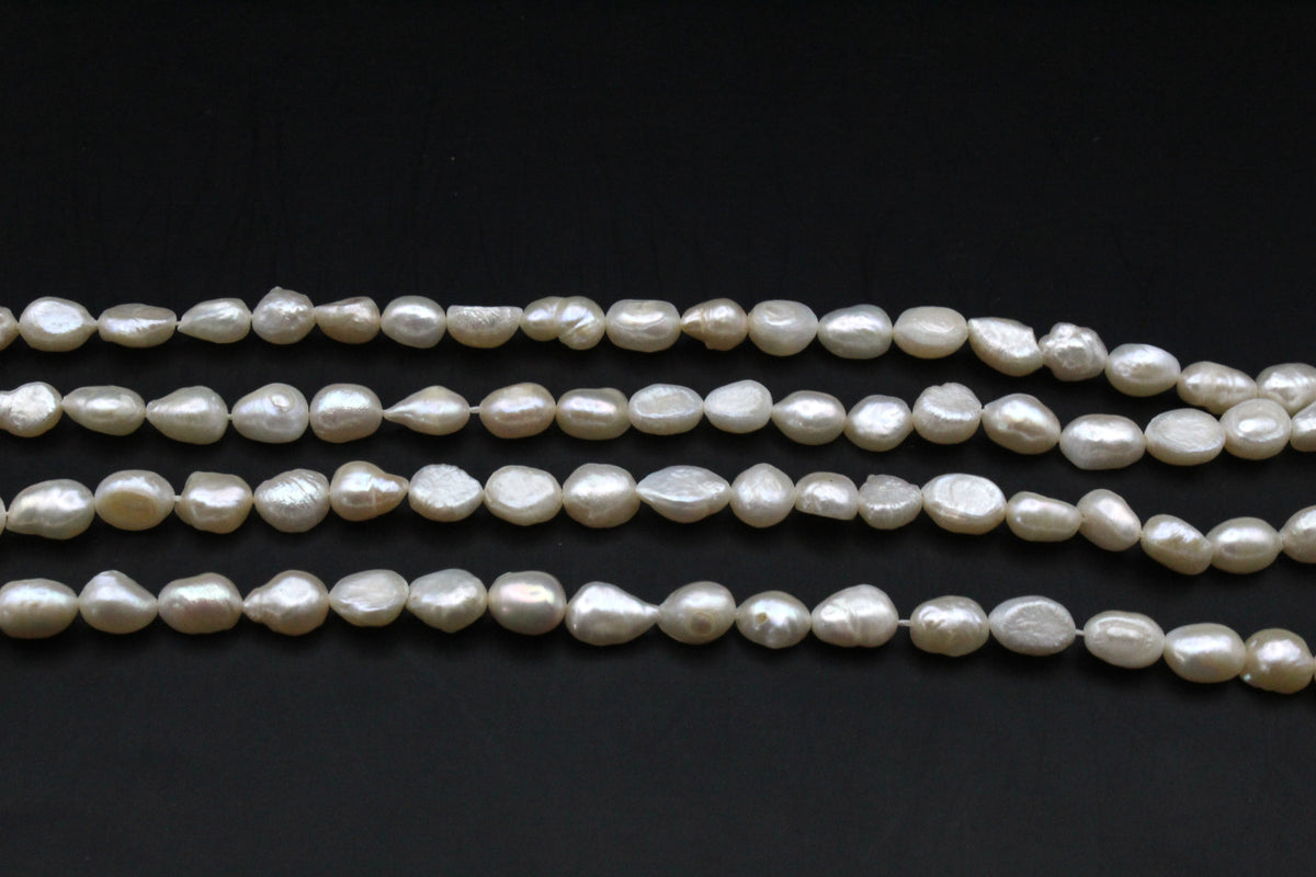 Fresh Water Peach Pearl Oval Barok Half Cut