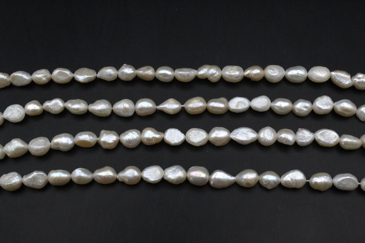 Fresh Water Peach Pearl Oval Barok Half Cut