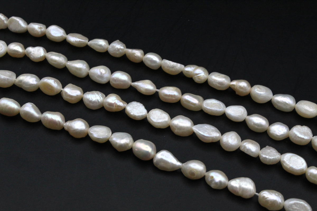 Fresh Water Peach Pearl Oval Barok Half Cut