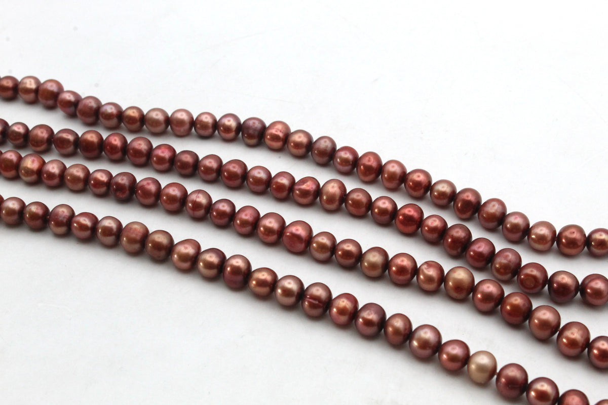 Fresh Water Brown Pearl Round 6 mm