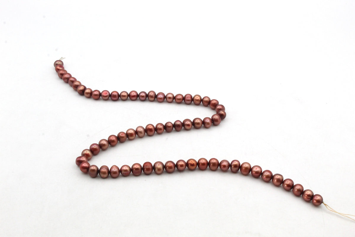 Fresh Water Brown Pearl Round 6 mm