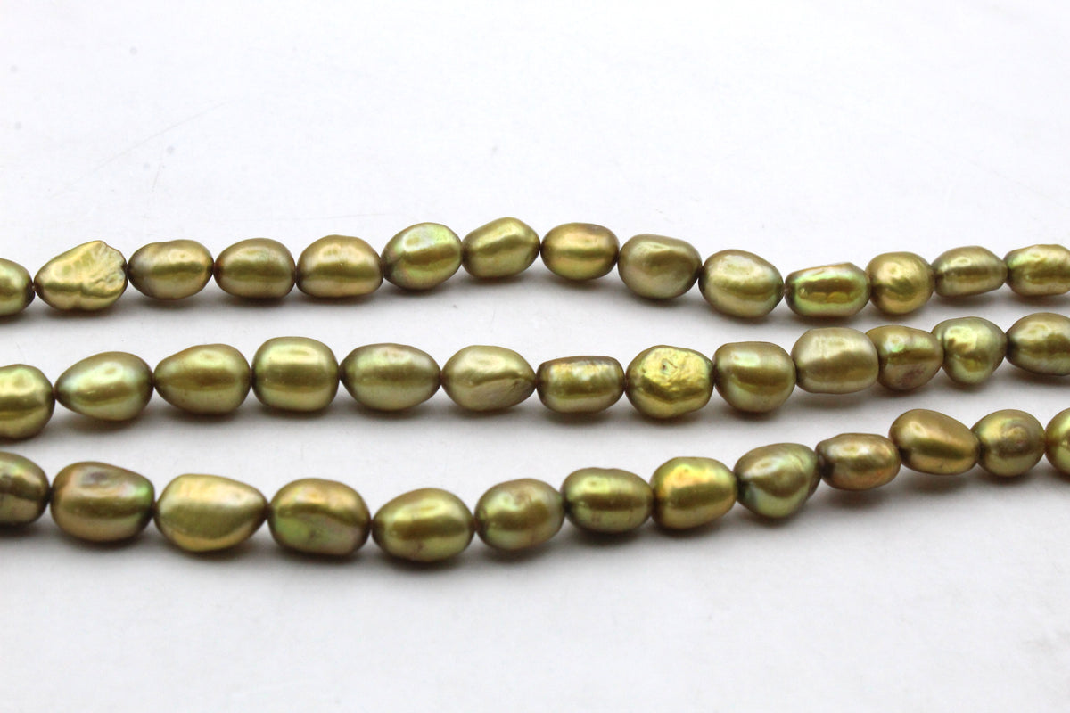 Fresh Water Gold Pearl Oval