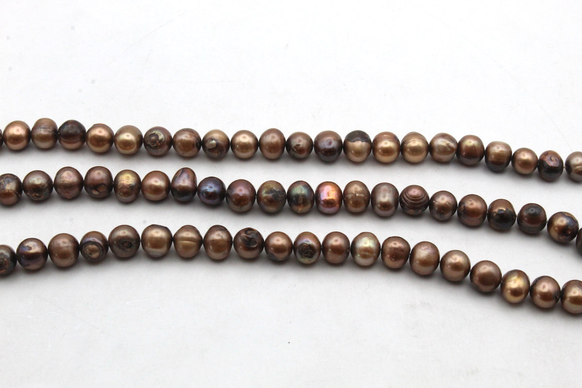 Fresh Water Brown Pearl Round 10 mm