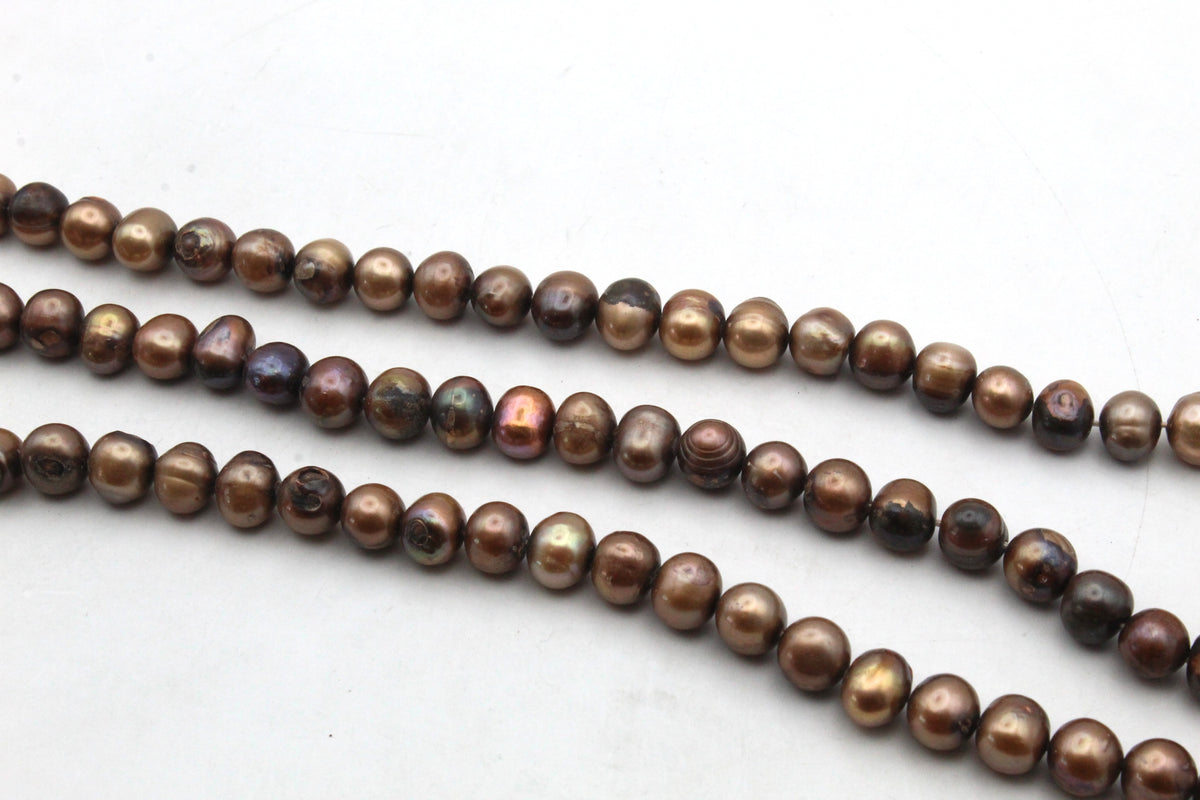 Fresh Water Brown Pearl Round 10 mm