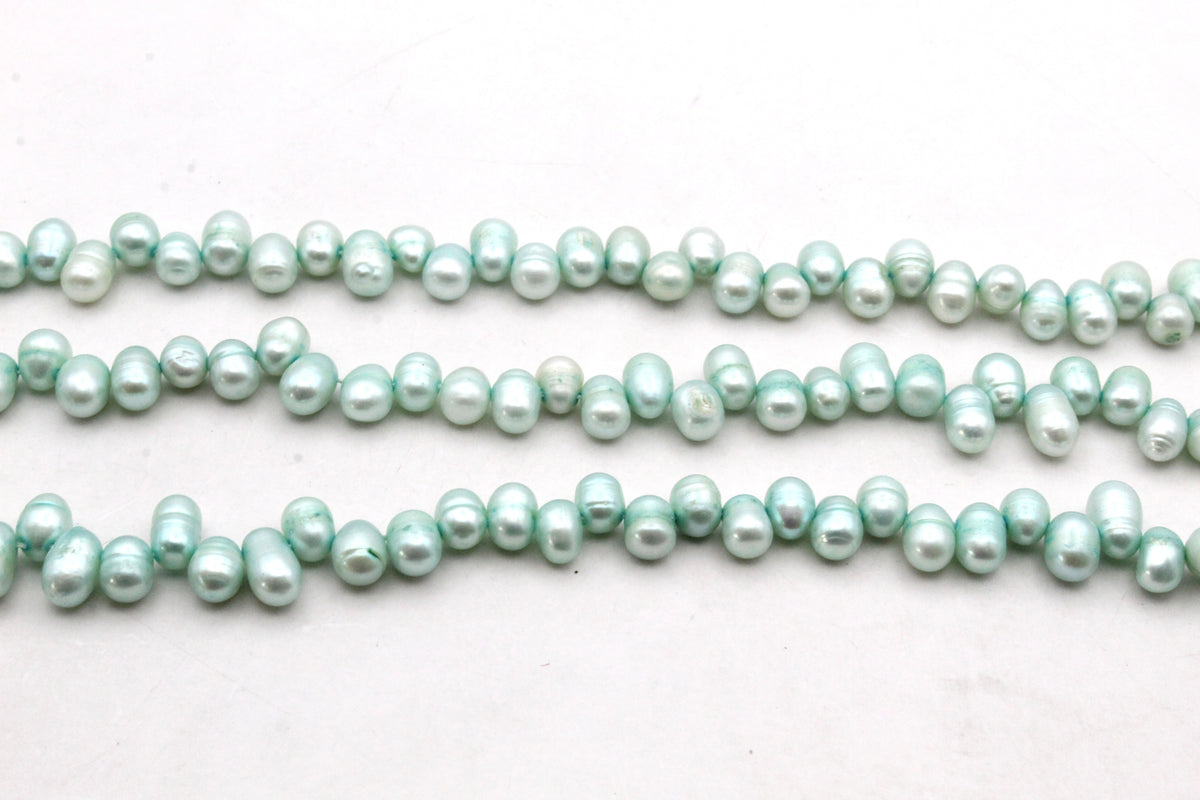 Fresh Water Green Pearl Potato Zig Zag Model