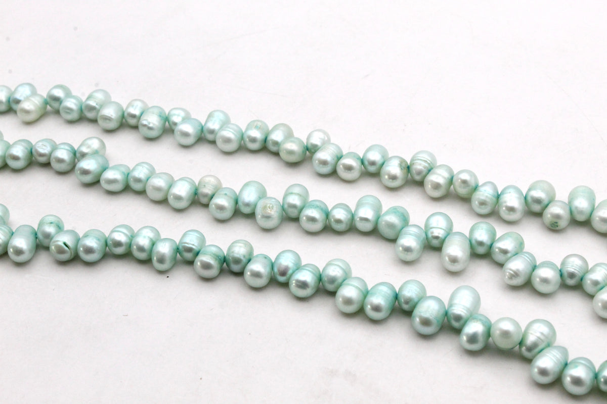 Fresh Water Green Pearl Potato Zig Zag Model