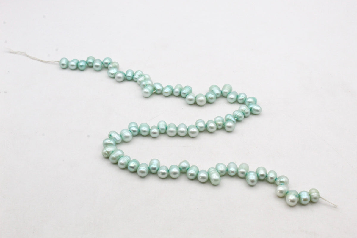 Fresh Water Green Pearl Potato Zig Zag Model