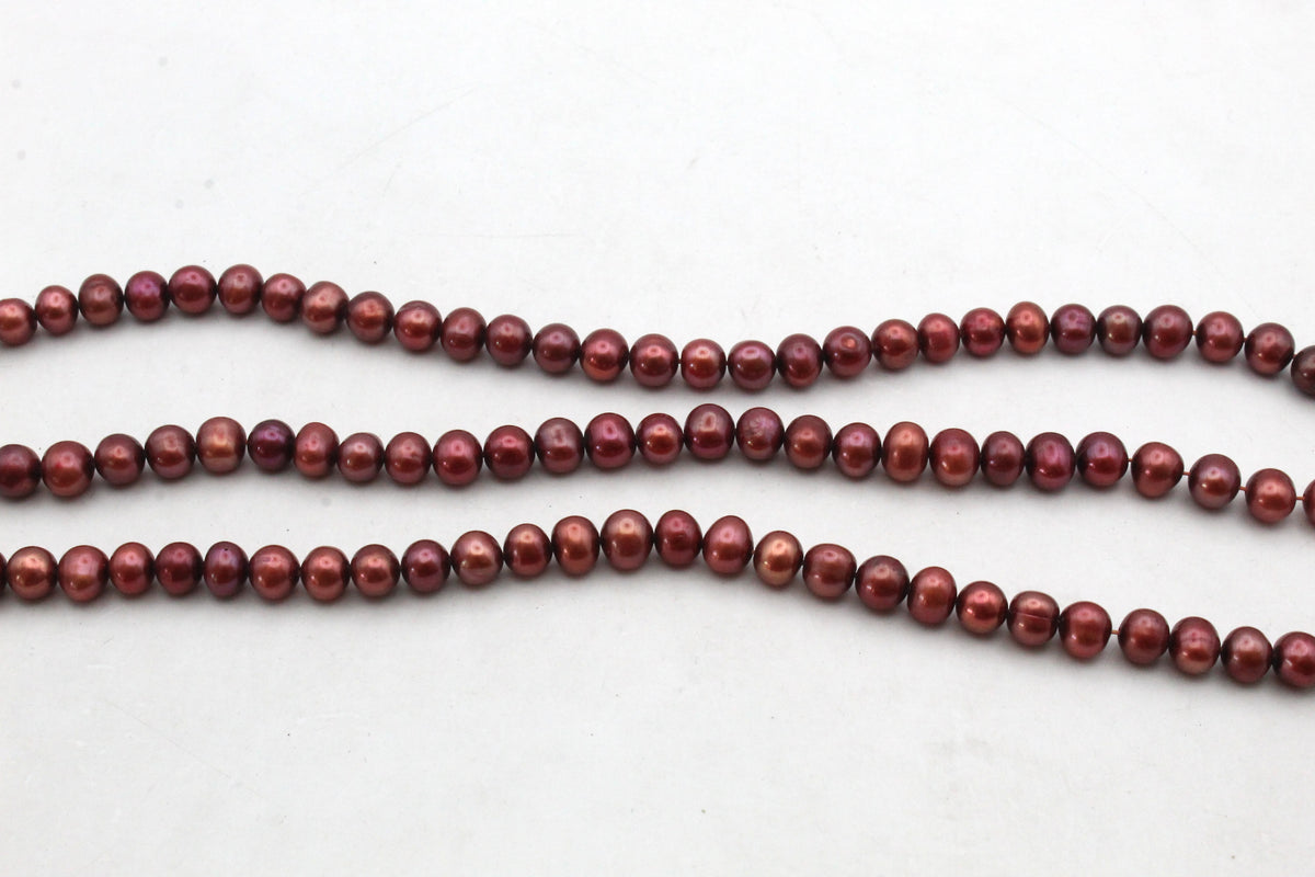 Fresh Water Brown Pearl Round 6 mm
