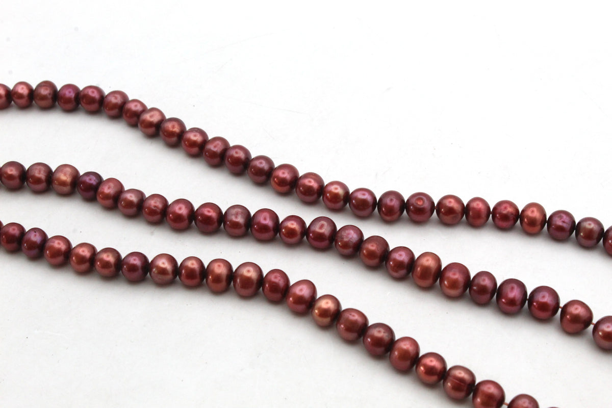 Fresh Water Brown Pearl Round 6 mm