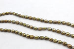Fresh Water Green Gold Pearl Rice 5 x 8 mm