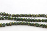 Fresh Water Green Pearl Round 6 mm