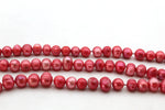 Fresh Water Red Pearl Round 6 mm