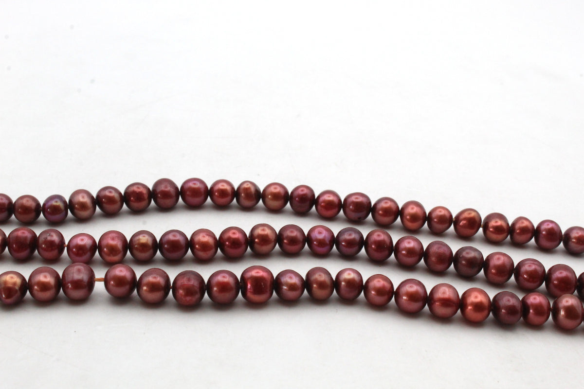 Fresh Water Pearl Potato 6 - 7 mm Purple