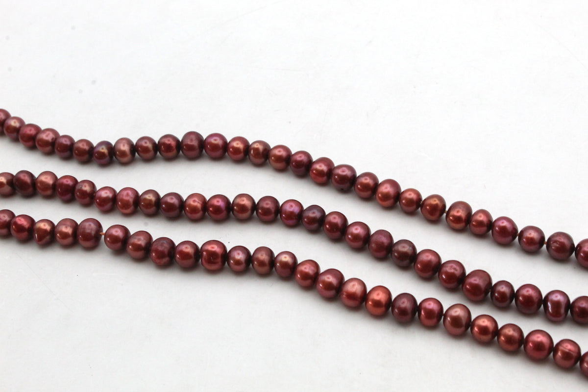 Fresh Water Pearl Potato 6 - 7 mm Purple