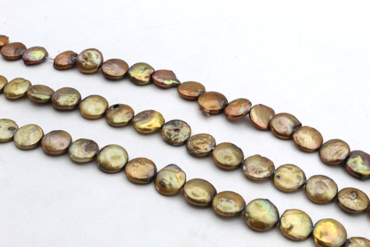 Fresh Water Gold Pearl Coin 13 mm