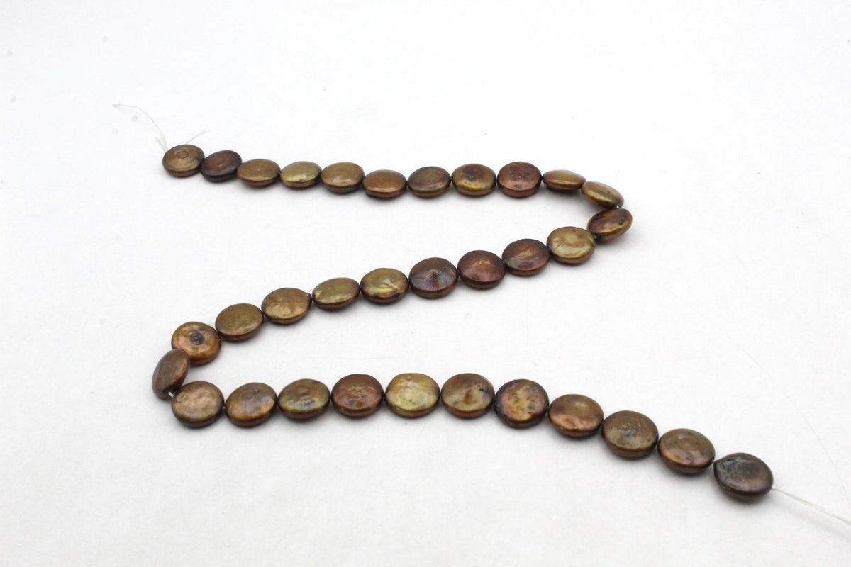 Fresh Water Gold Pearl Coin 13 mm