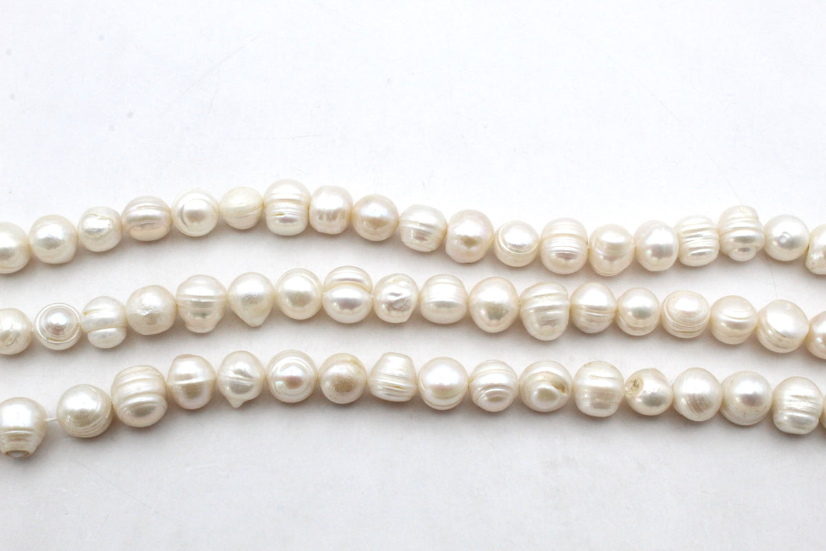 Fresh Water White Pearl Potato 11 - 12 mm