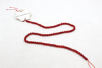 Red Jade ( Dyed ) Round Faceted Gemstone Beads 16" Strand