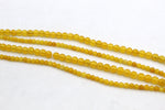 Yellow Jade ( Dyed ) Round Faceted Gemstone Beads 16" Strand