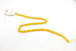 Yellow Jade ( Dyed ) Round Faceted Gemstone Beads 16" Strand