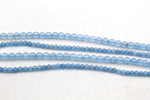 Aquamarine Jade ( Dyed ) Round Faceted Gemstone Beads 16" Strand